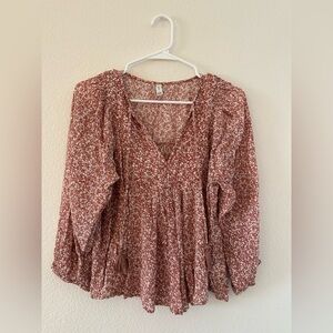 Gentle Fawn Floral Blouse